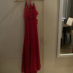 ALC Pleated Maxi Cocktail & Wedding Dress